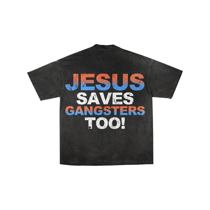 Camiseta Kendrick Lamar "JESUS SAVE
GANGSTERS TOO"