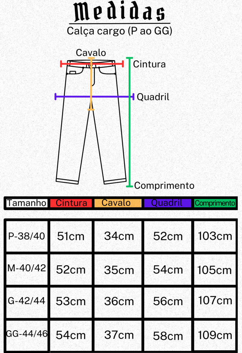 Calça Cargo Azul marinho