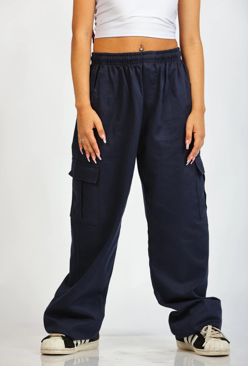 Calça Cargo Azul marinho