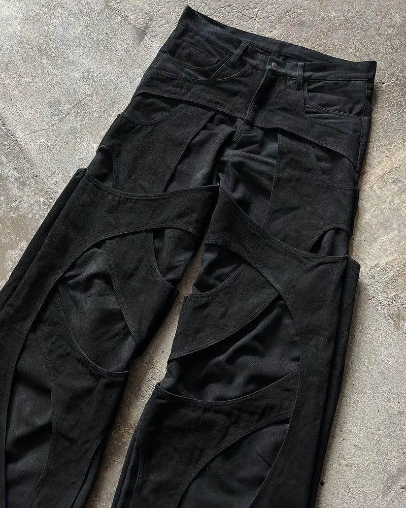 Calça Jeans Y2K Destroyed Oversized