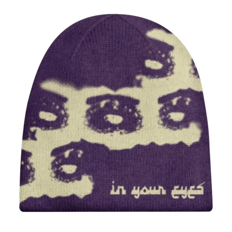 Gorro Face Printed Dark