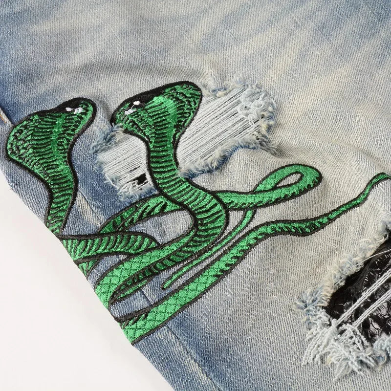 Jeans Streetwear Snake Eye