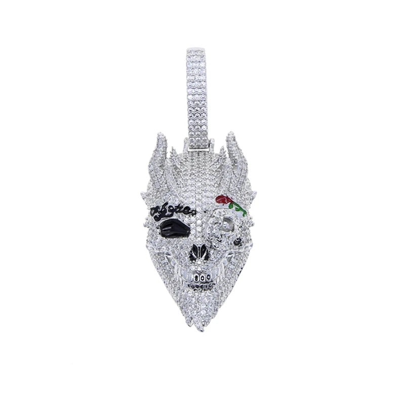 Pingente Skull King Pendant Necklace