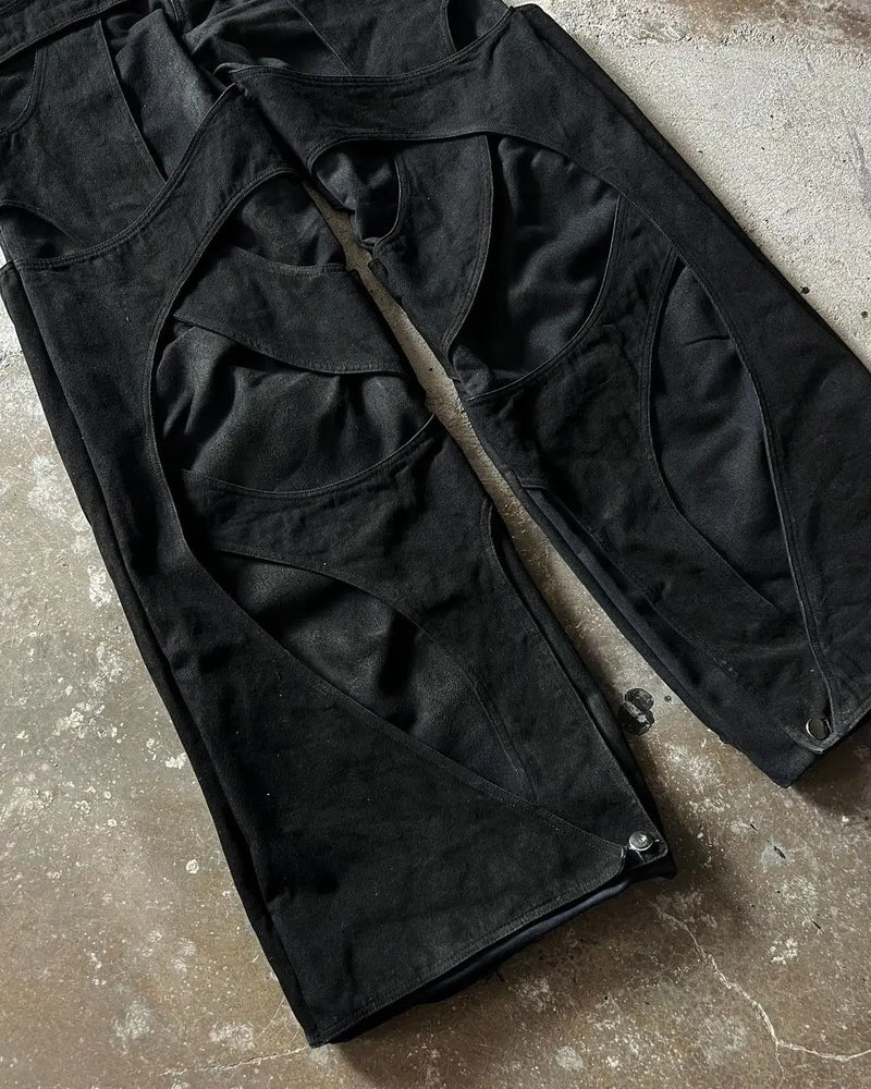 Calça Jeans Y2K Destroyed Oversized
