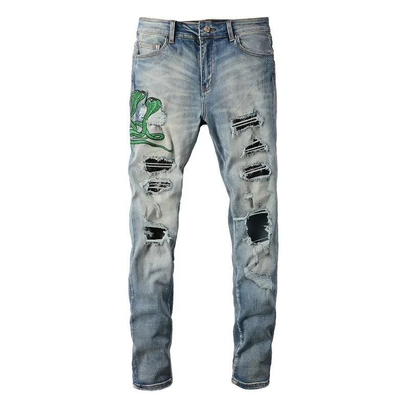 Jeans Streetwear Snake Eye