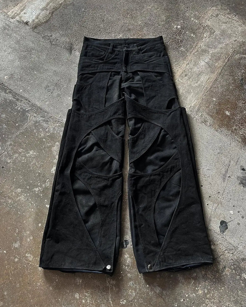 Calça Jeans Y2K Destroyed Oversized