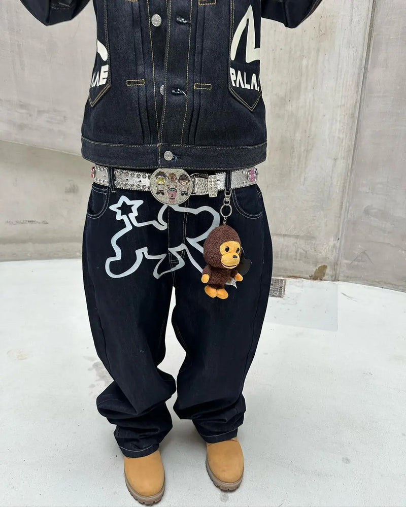 Calça Stardog Y2K Baggy Denim Jeans