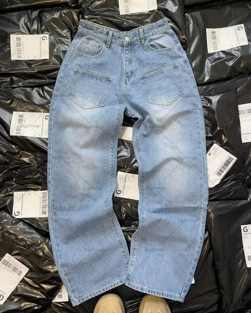 Calça Y2K Sakura Wide-Leg Jeans