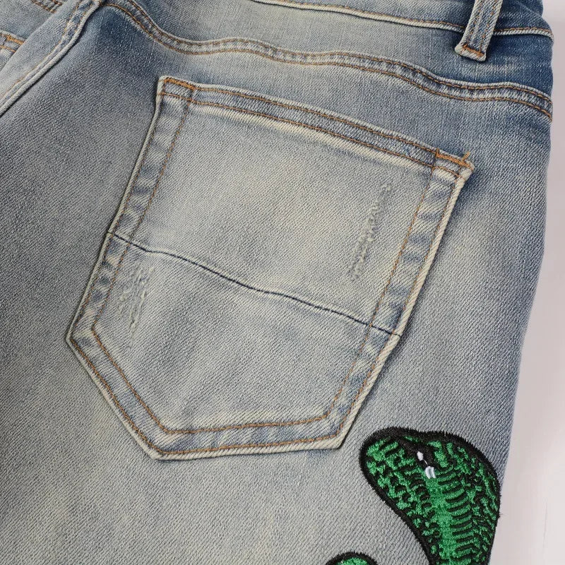 Jeans Streetwear Snake Eye