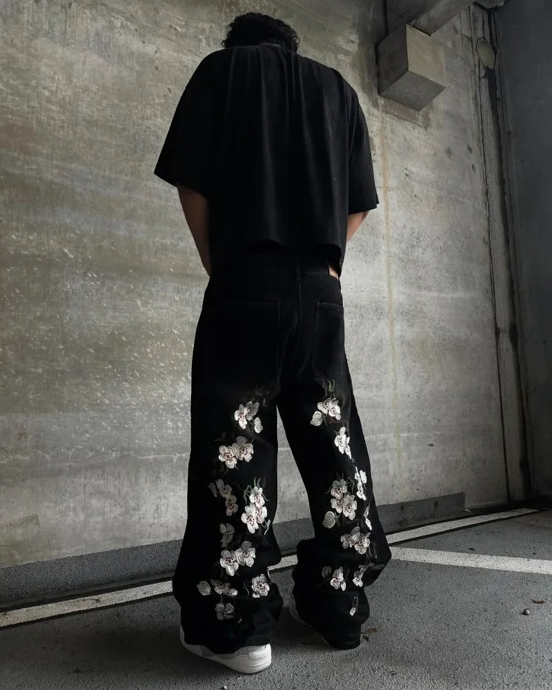 Calça Harajuku Blossom Wide Jeans