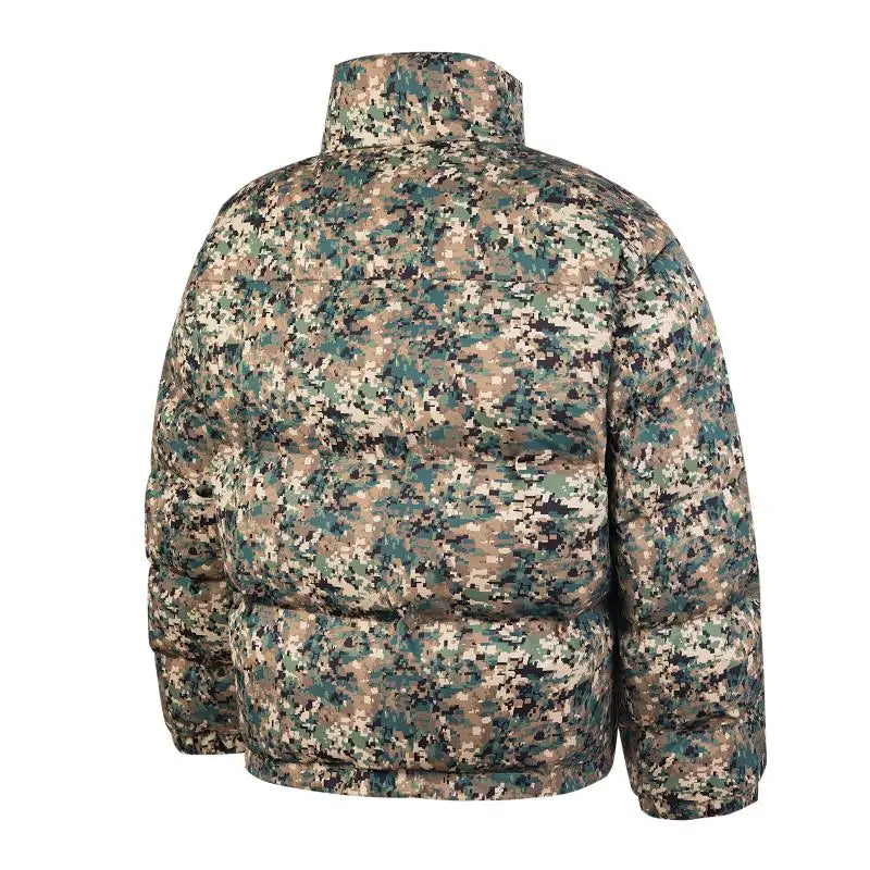 Jaqueta Puffer Camuflada Digital Masculina THUG CLUB Inverno