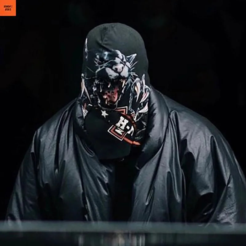 Kanye Hood Back Panther Mask