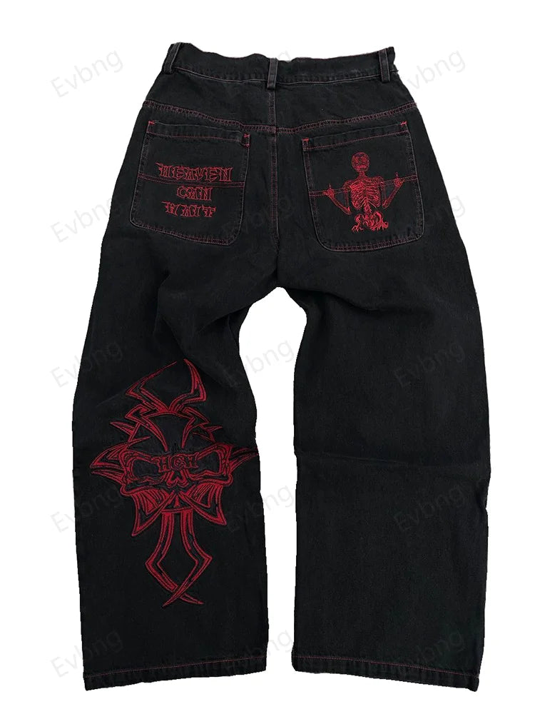 Calça jeans Y2K