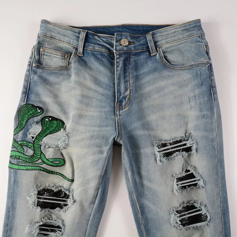 Jeans Streetwear Snake Eye