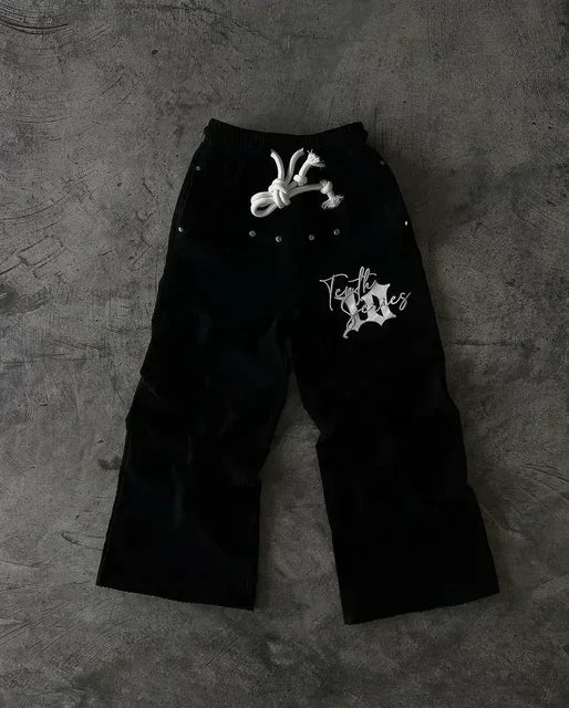 Calça Y2K Double Layer Baggy Sweatpants