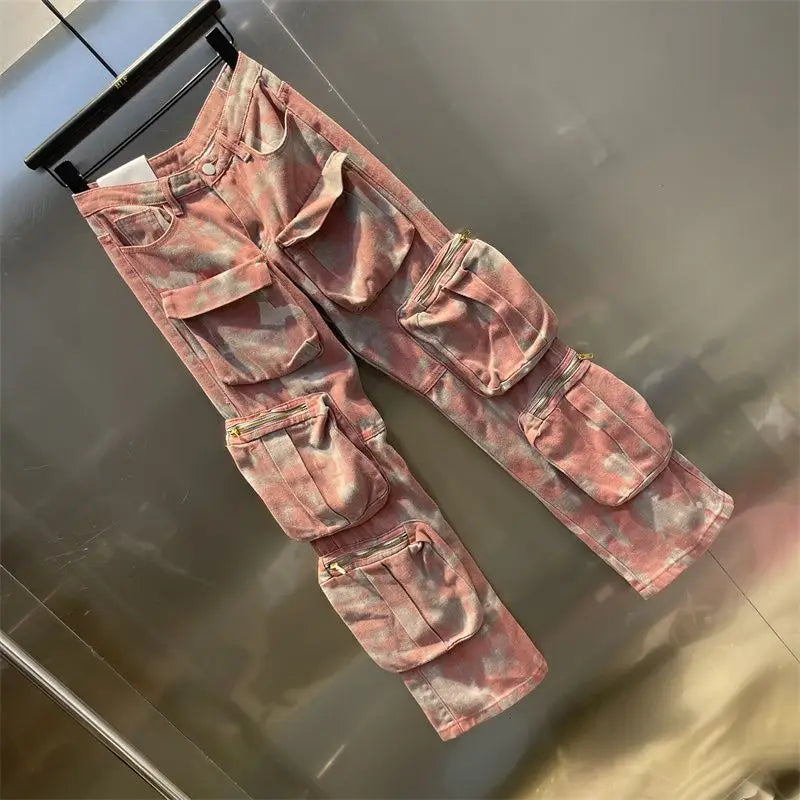 Calça Camuflada Rosa Rebel Style