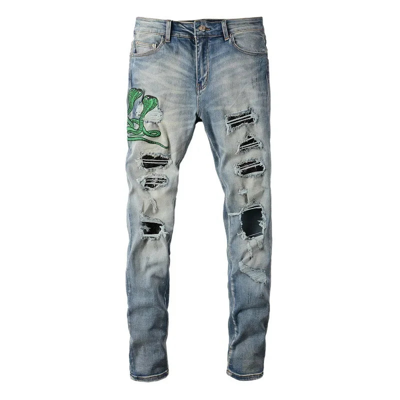 Jeans Streetwear Snake Eye