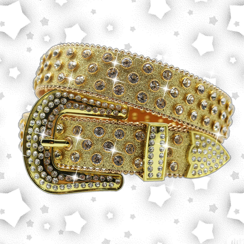 Cinto Strass Y2k Dourado