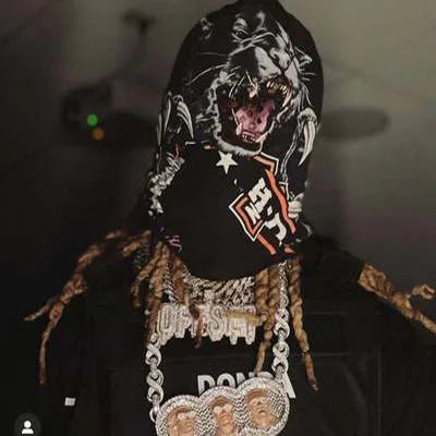 Kanye Hood Back Panther Mask