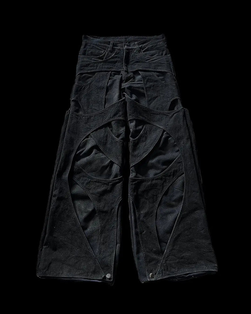 Calça Jeans Y2K Destroyed Oversized