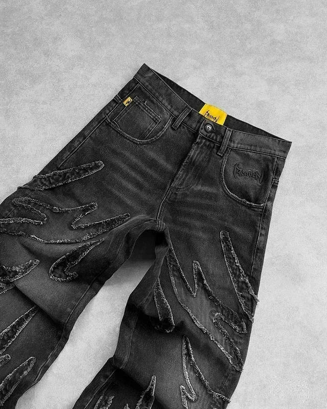 Echelon Y2K Embroidered Jeans