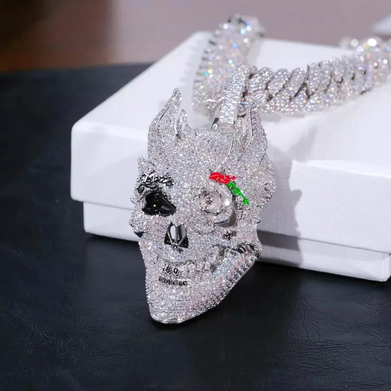 Pingente Skull King Pendant Necklace