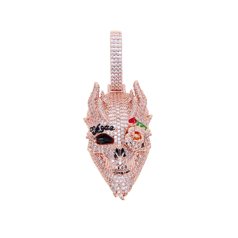 Pingente Skull King Pendant Necklace