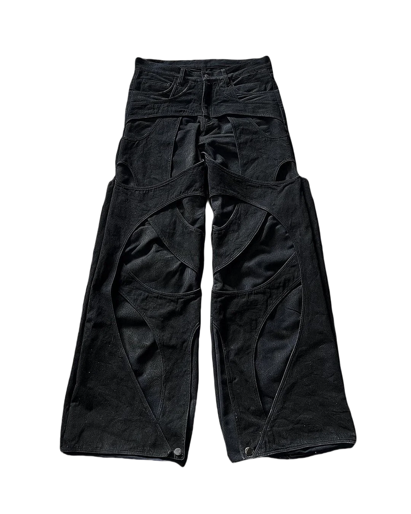 Calça Jeans Y2K Destroyed Oversized