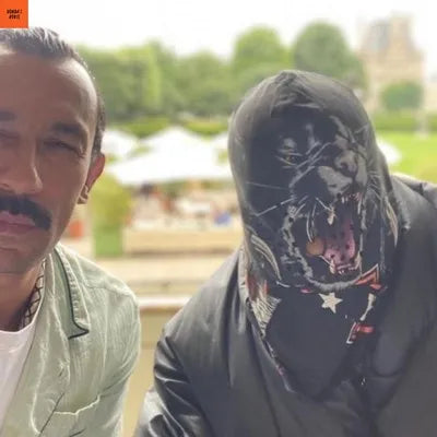 Kanye Hood Back Panther Mask