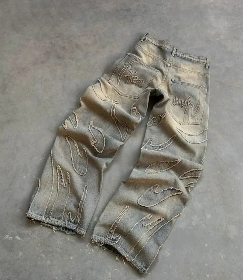 Echelon Y2K Embroidered Jeans