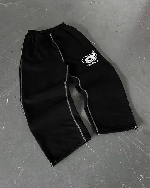 Calça Y2K Double Layer Baggy Sweatpants