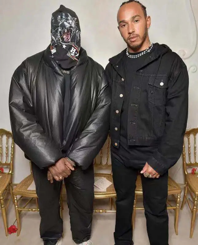 Kanye Hood Back Panther Mask