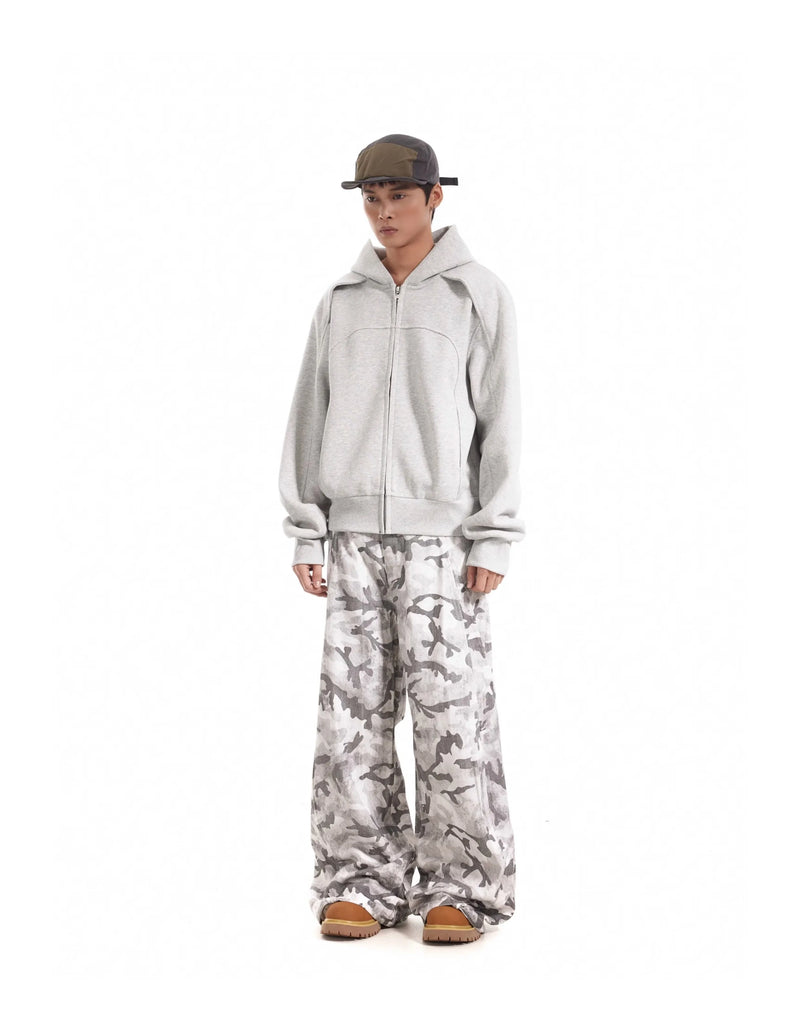 Calça Cargo Vintage Camuflada Gray White