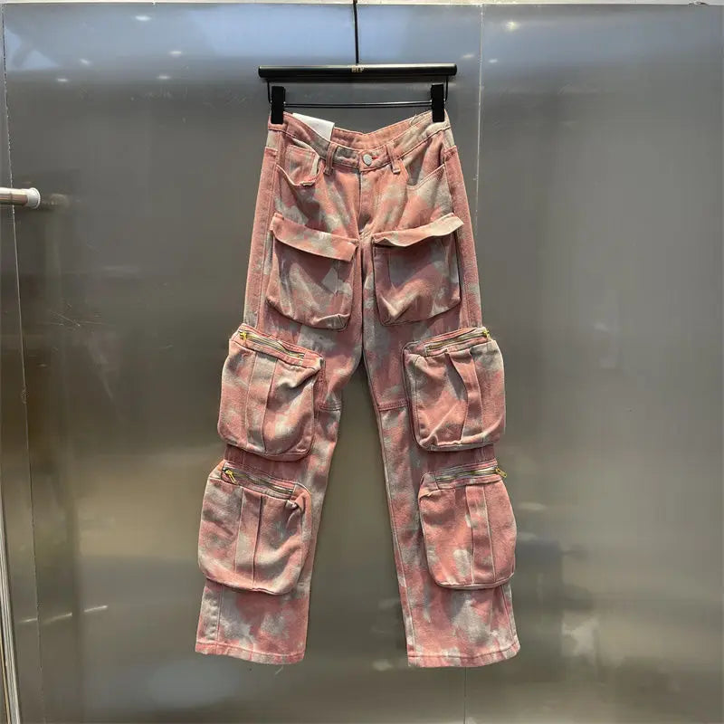 Calça Camuflada Rosa Rebel Style