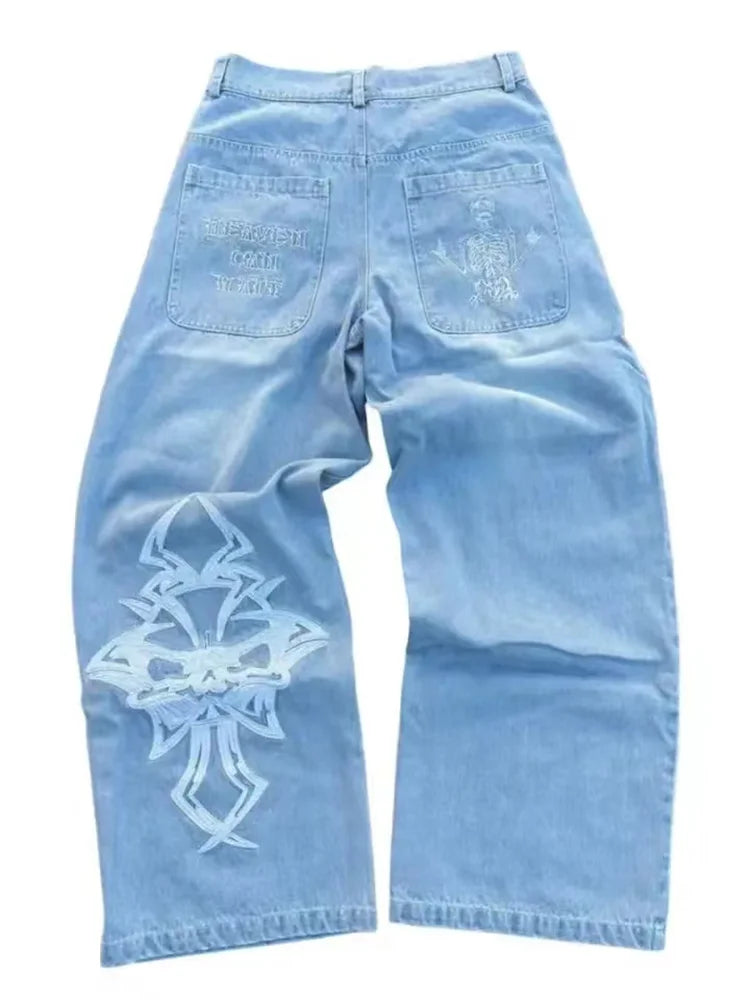 Calça jeans Y2K