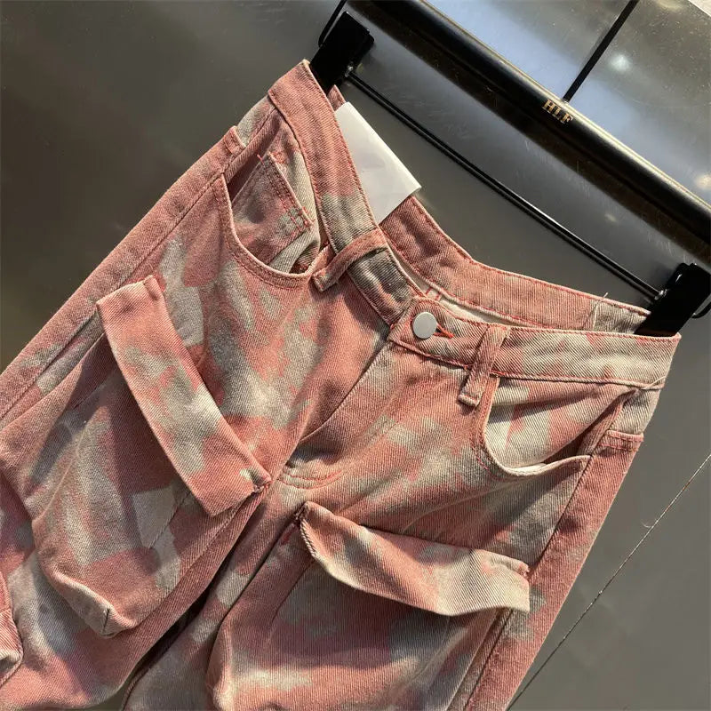 Calça Camuflada Rosa Rebel Style