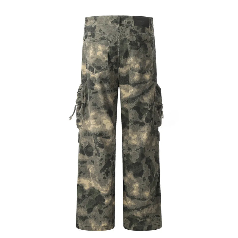 Retro Spliced Cargo Pants