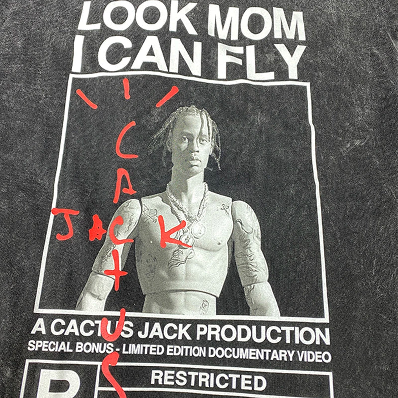 Camisa Travis Scott “Look mom i can fly”