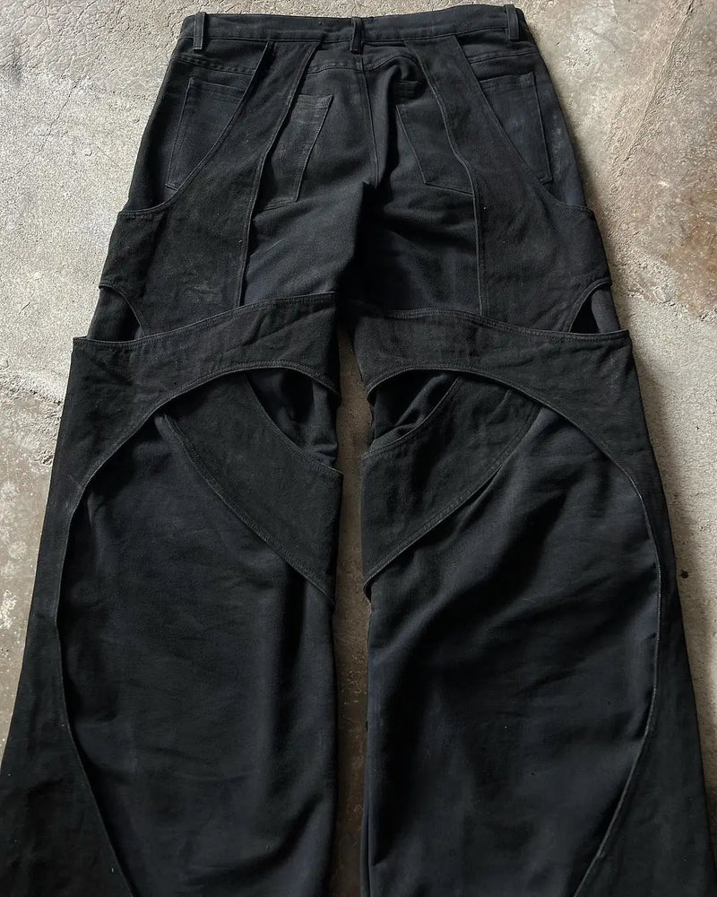 Calça Jeans Y2K Destroyed Oversized