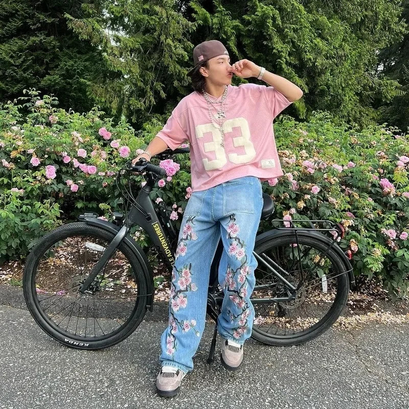 Calça Harajuku Blossom Wide Jeans