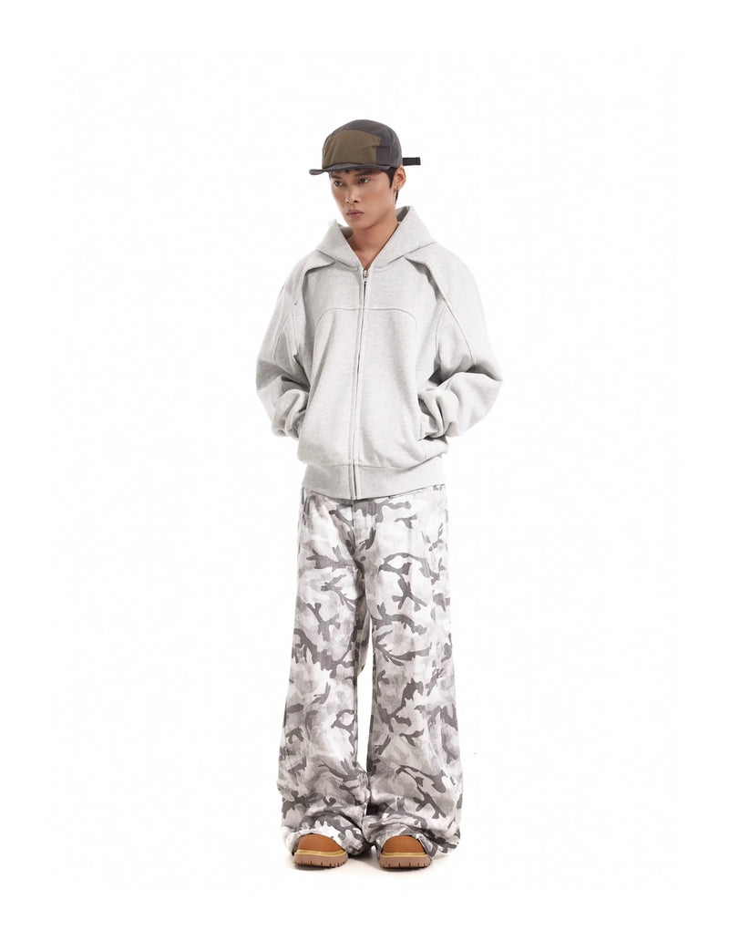 Calça Cargo Vintage Camuflada Gray White